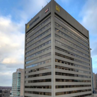 Exterior of Postmedia Place building